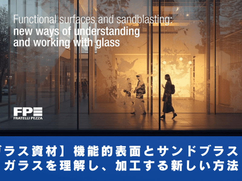 【ガラス設備】機能的表面とサンドブラスト：ガラスを理解し、加工する新しい方法