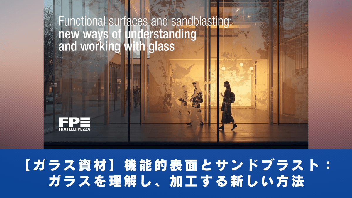 【ガラス設備】機能的表面とサンドブラスト：ガラスを理解し、加工する新しい方法